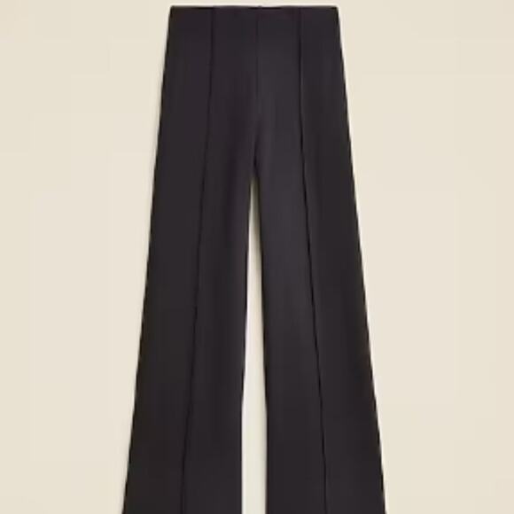 J. Crew Wide Leg Pant in Stretch Ponte XS BLACK - Picture 1 of 4